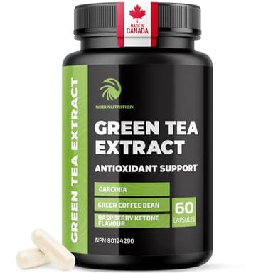 Green Tea Weight Loss Pills | Belly Fat Burner, Metabolism Booster, & Appetite Suppressant for Women & Men | 45% EGCG | With Green Coffee Bean Extract | Vegan, Gluten-Free Supplement | 60 Capsules