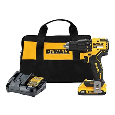 DEWALT 20V MAX Compact Hammer Drill/Driver Kit, Brushless 1/2 in. Ratcheting Chuck, LED (DCD798D1)