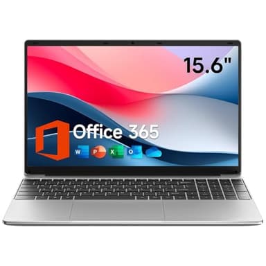 jumper Laptop 15.6 Inch, Office 365 Subscribe, 4GB RAM 128GB Storage Expandable 1TB, 4 Cores Processor, HD Display, Windows 11 Computer, Wi-Fi 5, BT4.2, Type-C, Numpad, for Business and Students.