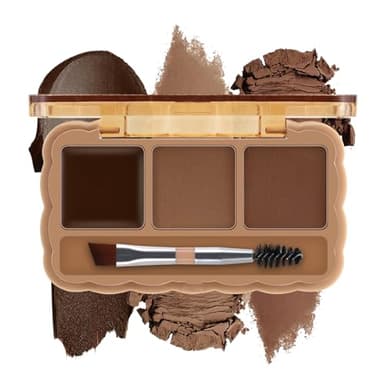 Boobeen Eyebrow Palette, 5 Colors Brow Powder Kit, Eye Brow Pomade with Double-ended Brush, Long-lasting Eye Makeup Kit, Sculpt & Define Eyebrows, for Beginners
