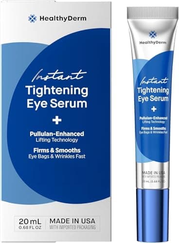 Instant Under Eye Tightener Cream: Visibly Smooths & Refreshes the Look of Dark Circles, Puffiness & Fine Lines in Minutes– Polysaccharide Complex for Mature Skin - 20 mL