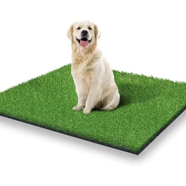 STARROAD-TIM 75 X 110 CM Fake Grass for Dog Pee Pads, Artificial Grass Pee Pad for Dogs Indoor Outdoor Artificial Turf for Pets Potty Training Area
