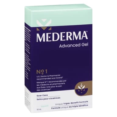 Mederma Advanced Scar Gel, Treats Old and New Scars, Reduces the Appearance of Scars from Acne, Stitches, Burns and More, 50 ml