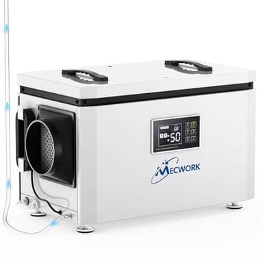 160 Pints Commercial Dehumidifier with Pump and Drain Hose, Quiet Dehumidifiers for Basement, Crawl Space, Industrial Dehumidifier Water Damage Restoration up to 7,500 sq ft, Auto Defrost