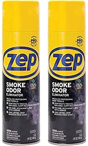 OBS - Zep Smoke Odor Eliminator Aerosol - 16 oz (Pack of 2) ZUSOE16 - Eliminate Cannabis (Marijuana) and Tobacco Odors