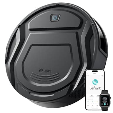 Lefant Robot Vacuum Cleaner, 4000Pa Powerful Suction, 200 Min Runtime, 6 Cleaning Modes, Slim, Quiet, Self-Charging, WiFi/App/Alexa Control, Ideal for Pet Hair and Hard Floors(M210 Pro)
