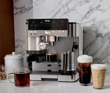 Ninja Luxe Café Signature Series 3-in-1 Espresso, ES655CCO Coffee and Cold Brew Machine (Renew) (Renewed)
