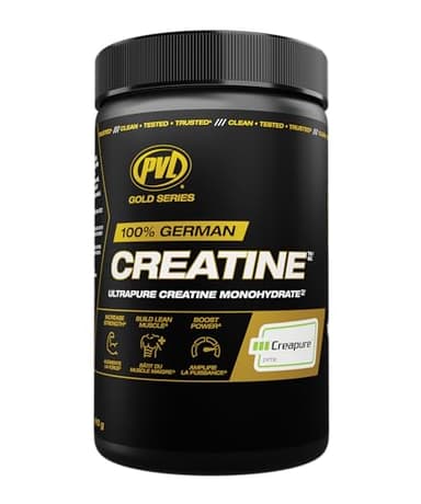 PVL Creapure Creatine Monohydrate Powder – 100% Pure Micronized Creatine Supplement for Women & Men, Unflavoured, Informed-Choice Tested, 82 Servings, 410g