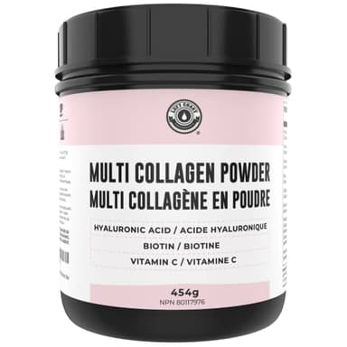 Collagen with Biotin, Hyaluronic Acid, Vitamin C, 1 lb Powder. Hydrolyzed Multi Collagen Peptide Protein. Types I, II, III, V, X, Collagen for Hair, Skin, Nails*. Collagen Supplement for Women, Men