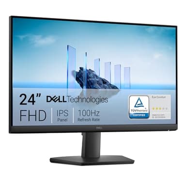Dell 24 Monitor - SE2425HM - 23.8-inch Full HD (1920x1080) 16:9 100Hz Display, IPS Panel, 16.70 Million Colors, Anti-Glare, 1 HDMI / 1 VGA Port, TÜV Rheinland 3-Star*, Comfortview Plus - Black