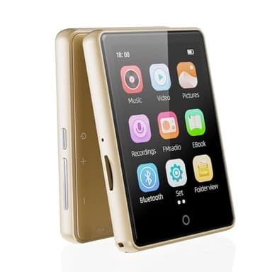 64GB MP3 Player Bluetooth 5.3,2.8-inch Display, Portable Music Player MP4 Player MP3 Player with Speaker for Kids, FM Radio, Random Folder Sequence Play,，Play in sequence,128 GB Expandable Mic SD Card