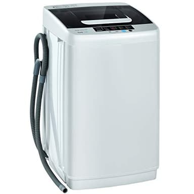 Giantex Full Automatic 2 in 1 Portable Laundry Washer and Dryer Combo, 8.8lbs Capacity, 1.04 cu.ft 10 Programs Built-in Drain Pump, Energy Saving Top Load for Apartment Dorm