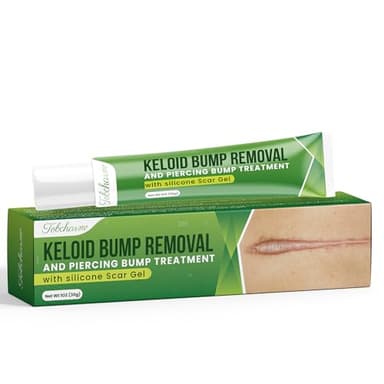 Advanced Keloid Bump Removal Gel: Silicone Keloid Scar Removal Cream for Scars from Piercing, Surgical Marks, Acne, and Burns, Keloid Treatment for Ears, Face, and Body with Healing Formula 30g