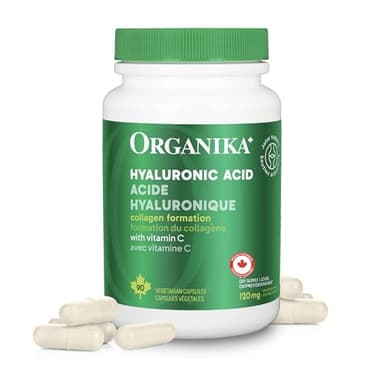 Organika Canadian-Made Hyaluronic Acid With Vitamin C 90 Vcaps