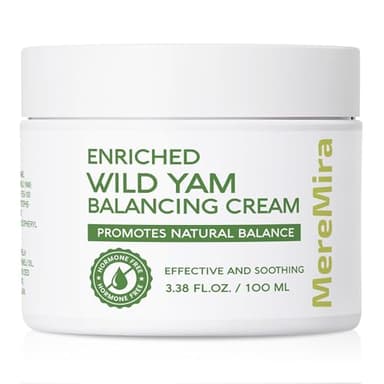 Wild Yam Cream for Women Menopause: Hormone Balancing Support for Hot Flashes & Night Sweats, 100 mL
