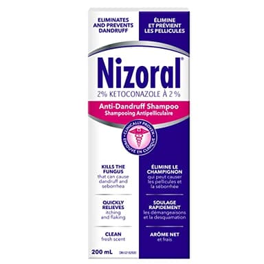 Nizoral Anti-Dandruff Shampoo with 2% Ketoconazole, Fresh Scent, 200ml