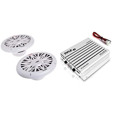 Pyle 6x9 Inch Dual Marine Speakers (260 Watts) + Hydra Marine Amplifier (PLMRA400) (400 Watts) Bundle