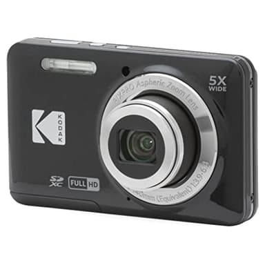 Kodak PIXPRO FZ55-BK 16MP Digital Camera 5X Optical Zoom 28mm Wide Angle 1080P Full HD Video 2.7" LCD Vlogging Camera (Black)