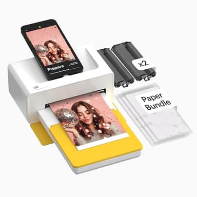 KODAK Dock Plus 4x6'' Photo Printer, Docking & Bluetooth Smartphone Printer for iPhone & Android, Instant Color Prints, 4PASS Dye Sublimation (Printer + 50 Sheets)