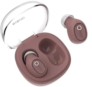 Wireless Earbuds for Small Ear Canals Mini Size, Cute Bluetooth Ear Buds for Women Girls with 2 Noise Reduction Mic for Clear Calls, Small Wireless Earphones with Immersive Premium Sound(Antique Rose)