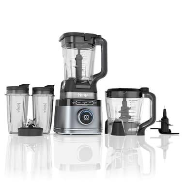 Ninja Detect Power Kitchen System with BlendSense - 1700W, 72oz Pitcher, 64oz Processor Bowl, Single-Touch Programs, 2x 24oz Cups, Smoothies & Dough TB400C (Canadian Version)