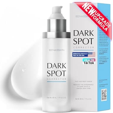 EnaSkin Dark Spot Remover Serum for Face & Body with Niacinamide, Vitamin C, Alpha-Arbutin, Vitamin E & Tranexamic Acid – Lightweight Daily Skincare for Women & Men (1.0 Fl Oz)