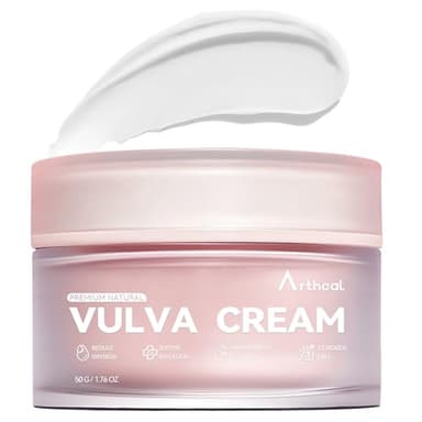 Arthcal Vulva Moisturizing Cream for Women | Estrogen-Free Menopause Support with Emu Oil & Shea Butter | pH Balanced Formula for Dryness, Itching Relief | Intimate Feminine Care | 50g