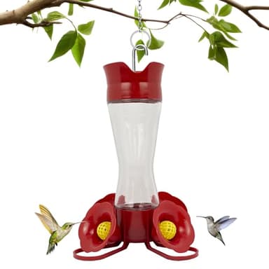 Perky-Pet 203CPBN Outdoor Pinch Waist Glass Garden Décor Hummingbird Feeder