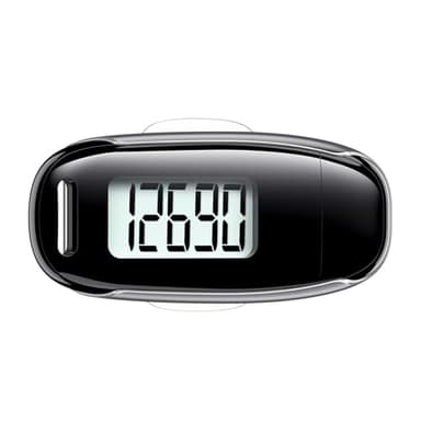 3D Pedometer for Walking, Simple Walking Step Counter with Removable Clip and Strap, USB Rechargeable Step Tracker with Backlight, Accurate Step Counter for Men Women Seniors