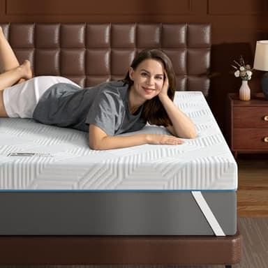 BedStory Mattress Topper Queen, 3 inch Memory Foam Mattress Topper for Pain Relief & Deep Sleep, Gel Foam Topper with Breathable Cover, Bed Mattress Pad, CertiPUR-US Certified