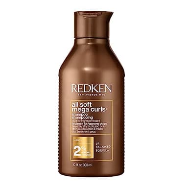 Redken All Soft Mega Curls Shampoo, Sulfate Free, Nourishes & Softens Severely Dry Curly & Coily Hair, With Aloe Vera