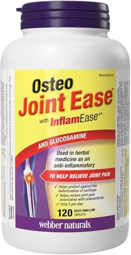 Webber Naturals Osteo Joint Ease with InflamEase and Glucosamine, 120 Caplets