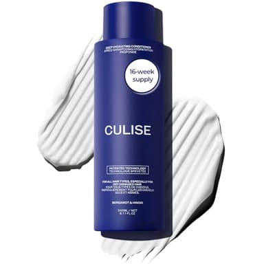 CULISE Korean Deep Hydrating Hair Conditioner for Dry, Damaged, Color Treated - Softens, Detangles, Smooths - Rice Water, Hyaluronic Acid, Probiotics, Shea Butter, Deep Conditioner - 16-Week Supply