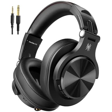 OneOdio A70 Fusion Bluetooth Over Ear Headphones with 72H Playtime, Studio DJ Headphones with Share-Port, Wired and Wireless Recording Headphones with Stereo Sound for Electric Drum Piano Guitar AMP