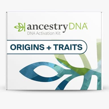 AncestryDNA + Traits Genetic Test Kit: Personalized Genetic Traits, DNA Ethnicity Test, Find Relatives, Family History, 2600 Regions, Ancestry Reports