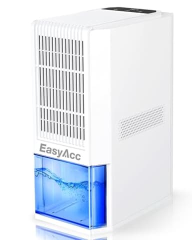 EasyAcc® Dehumidifier for Basement, (800 sq. ft) Ultra-Dehumidifier for Home -1L/Day with 4 Copper Pipes-Dehumidify by 4 times/85W/Auto Shut off/7 LED Help to Prevent Mould Musty Smells Garage Q22