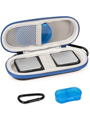 Bjabtan Case for AliveCor Kardia Mobile Heart Monitor, Hard Shell Case for Kardiamobile 6L and Kardia Mobile EKG Device with Pill Box, Heart Monitor EKG Travel Carrying Case