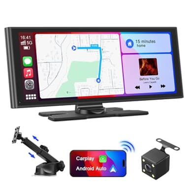 Avylet 9.26" Carplay Screen for Car, Portable Wireless Apple Car Play & Android Auto Screen, OTA Upgrade, Backup Camera, Voice Control, GPS Navigation, Mirror Link, Bluetooth 5.0, FM, AUX