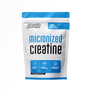 Protein Source Creatine Monohydrate Powder | Micronized 250 G - MADE IN CANADA - Increase Strength - Reduce Fatigue - Lean Muscle Building - 100% Pure Creatine - Better Absorption - Supports Muscle Growth - Unflavored - 50 Servings