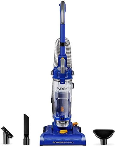 Eureka Powerful Bagless Upright Vacuum Cleaners for Home Pets, Lightweight Household Vacuum Cleaner for Carpet and Hard Floor, PowerSpeed NEU182C with 5 Height Adjustment, Blue