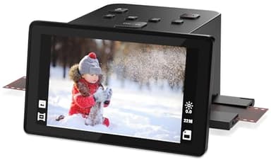 DigitConvert Film Scanner, Slide & Negative Scanner with 5" LCD Screen, Converts Color & B&W Negatives & Slides 35mm, 135/110 Films to 22MP JPEG Digital Photos