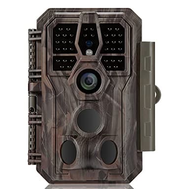 GardePro E5 Trail Camera (Non Cellular, Non WiFi), 48MP 1296p Game Camera with Ultra Fast 0.1s Motion Activated, 100ft Night Vision, 90ft Detection Distance, for Outdoor Wildlife Scouting, Hunting