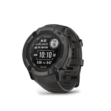 Garmin Instinct 2X Solar, Rugged GPS Smartwatch, Built-in Flashlight, Solar Charging Capability, Multi-Band GNSS, Graphite, NA/AUS/NZ (Refurbished)