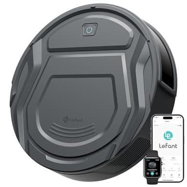 Lefant Robot Vacuum Cleaner, 6 Cleaning Modes, 200 Mins Runtime, 4000Pa Suction, SmartSense Technology, Multi-Surface Cleaning, WiFi/App/Alexa Control, Ideal for Pet Hair and Hard Floor(M210 Pro)