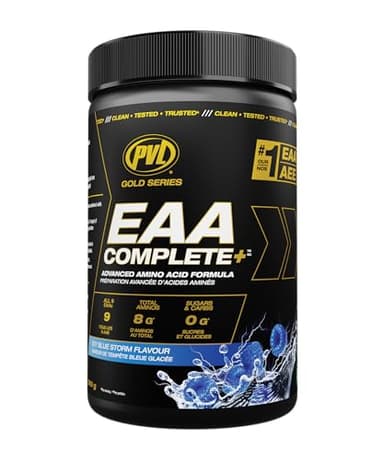 PVL EAA+BCAA COMPLETE – Essential Amino Acid Supplement with BCAAs, Electrolytes & B-Vitamins – Pre, Intra or Post Workout Powder – Keto & Vegan Friendly – Icy Blue Storm, 30 Servings