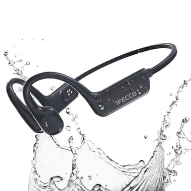 IFECCO Waterproof Headphones for Swimming Bone Conduction Headphones Bluetooth 5.4,IP68 Waterproof Earbuds Underwater,Open Ear Earbuds with 32G MP3 for Swimming Cycling Running