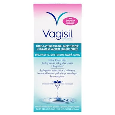 Vagisil Lubricant Gel and Vaginal Moisturizer for Dryness, Gynecologist Tested, 8 Count