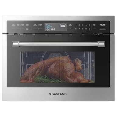Gasland 1.6 Cu. Ft. 24 Inch Microwave Convection Oven Combo,Convenction Microwave Drawer Oven, 1000 Watt, Sensor Cook, Drop Down Door in Stainless Steel