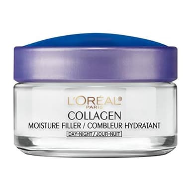 L’Oréal Paris Day and Night Moisturizer Cream, Collagen Moisture Filler Skincare, Hydrating Cream for Face, Neck and Chest to Smooth Skin and Reduce Look of Wrinkles, 50 ml