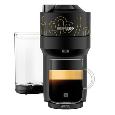 Nespresso I Samra Origins by The Weeknd Vertuo Pop+ Single Serve Coffee and Espresso Machine by DeLonghi, Black with Yellow (Limited Edition)